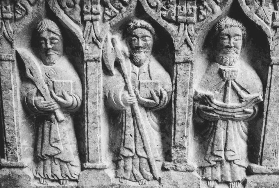 Sarcophagus Carvings - Rock of Cashel, Ireland